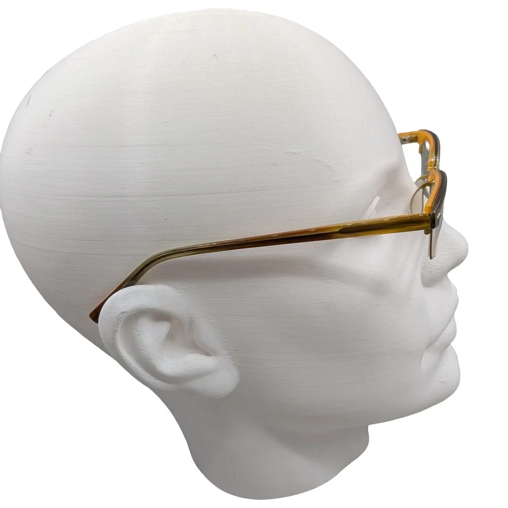 Bevel Specs‎ 2507 All In Eyeglasses Brown Amber Rectangular Frames Japan 52-16